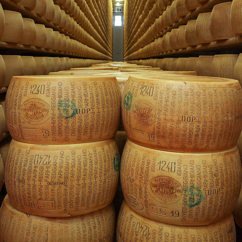 forme di Parmigiano Reggiano