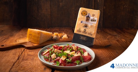 Come preparare bresaola, rucola e Parmigiano in 5 min